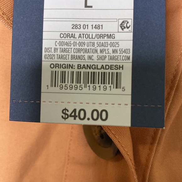 Universal Thread Women's Coral Button Up Utility Jacket Size Large - Picture 7 of 7